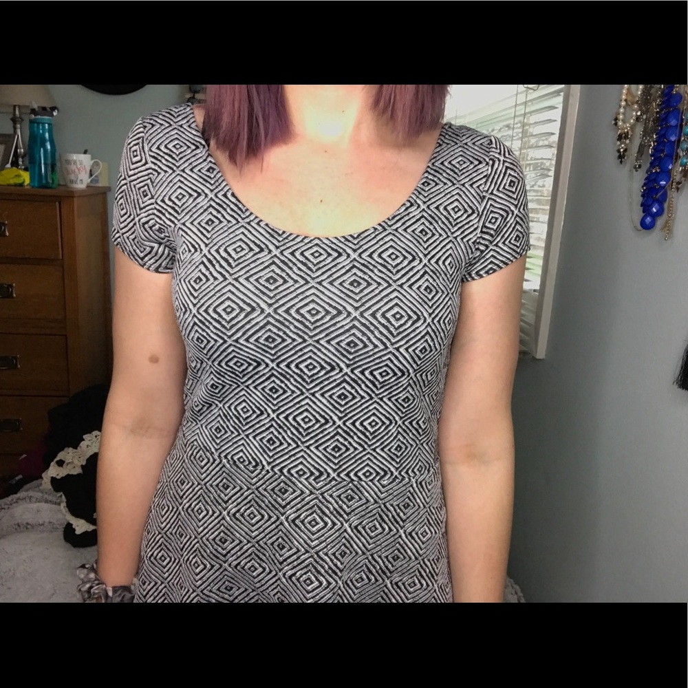 Chevron skater dress